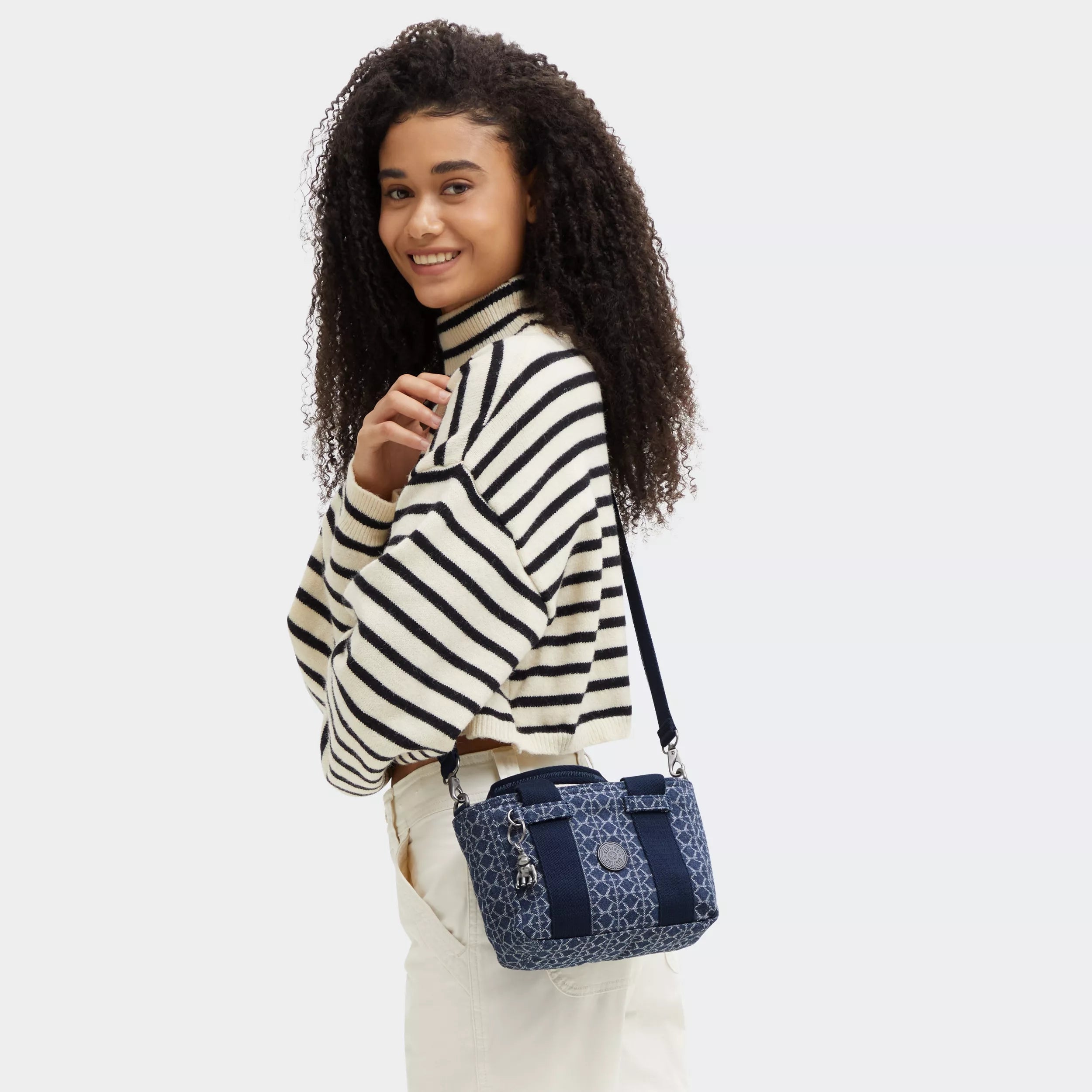 Ritta Mini Printed Denim Shoulder Bag - Image 7