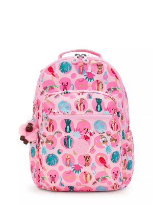 Seoul Large Printed 15 Laptop Backpack