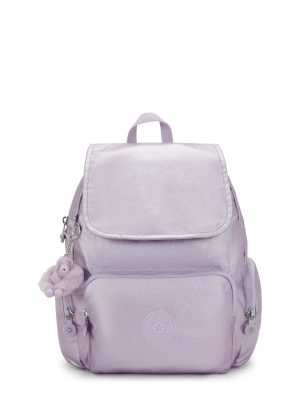 City Zip Small Metallic Backpack