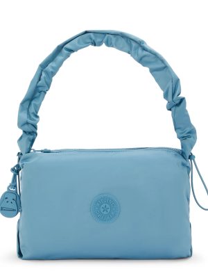 Eleni Medium Smooth Satin Shoulder Bag